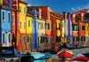 Grußkarte "Bunte Häuser in Burano, Venedig"