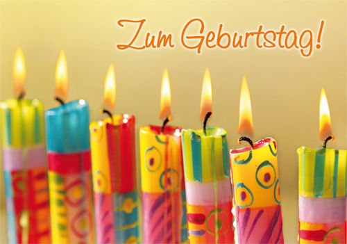 Greeting card "Zum Geburtstag!"